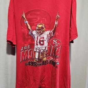 Red Joe Montana Graphic T-Shirt
